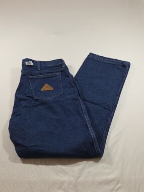 Bulwark FR Men's Dark Blue Jeans Denim Classic Fire Resistant Work Gear 36-32